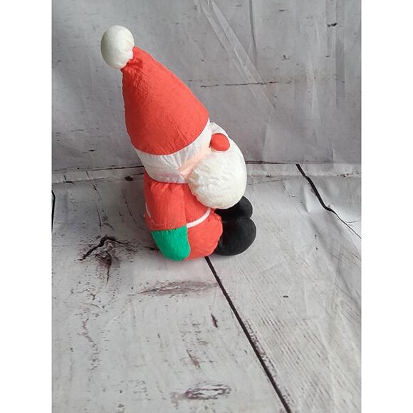 Vintage Sears Soft Dreams Nylon Santa Claus 7 In Stuffed Toy Plush Christmas Toy - Picture 6 of 8
